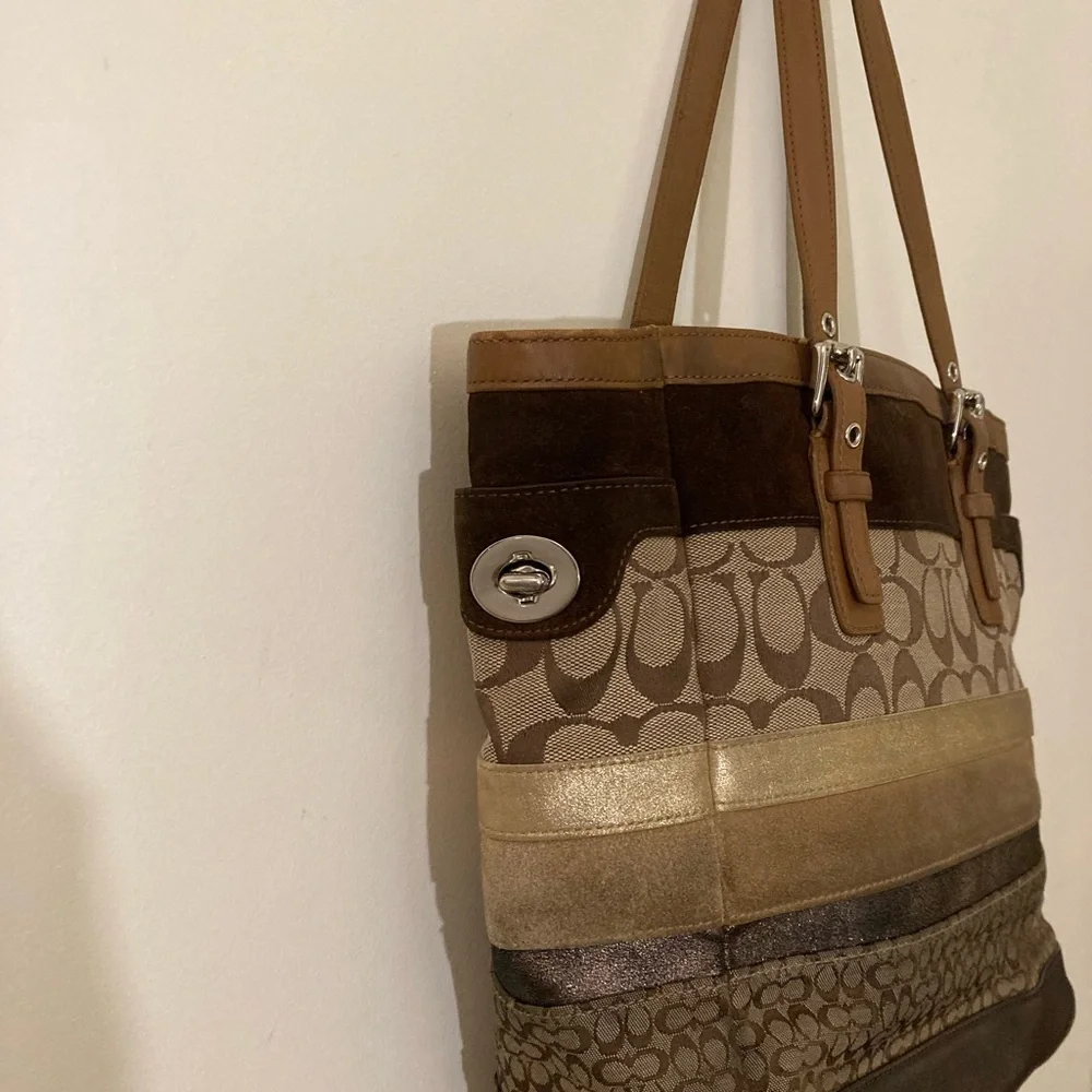 Coach Tote No. F11529 VINTAGE PATCHWORK EDITION shoulderbag and Wallet set - Picture 4 of 10